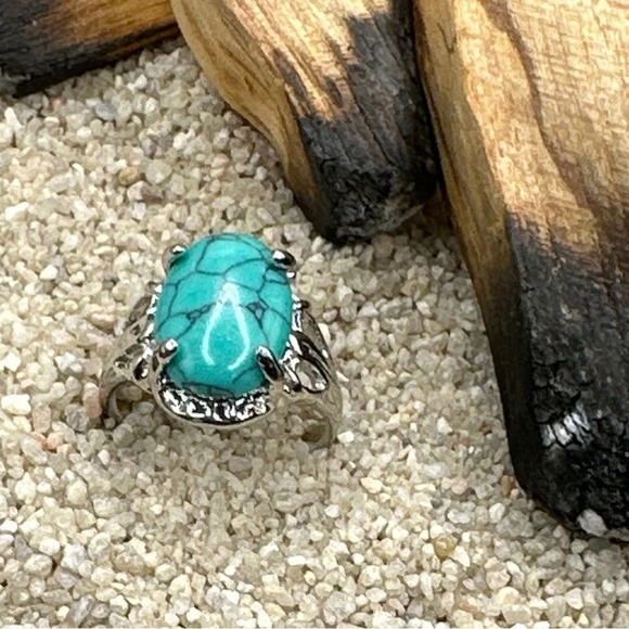Alquimia Silver Turquoise Ring - Picture 1 of 8